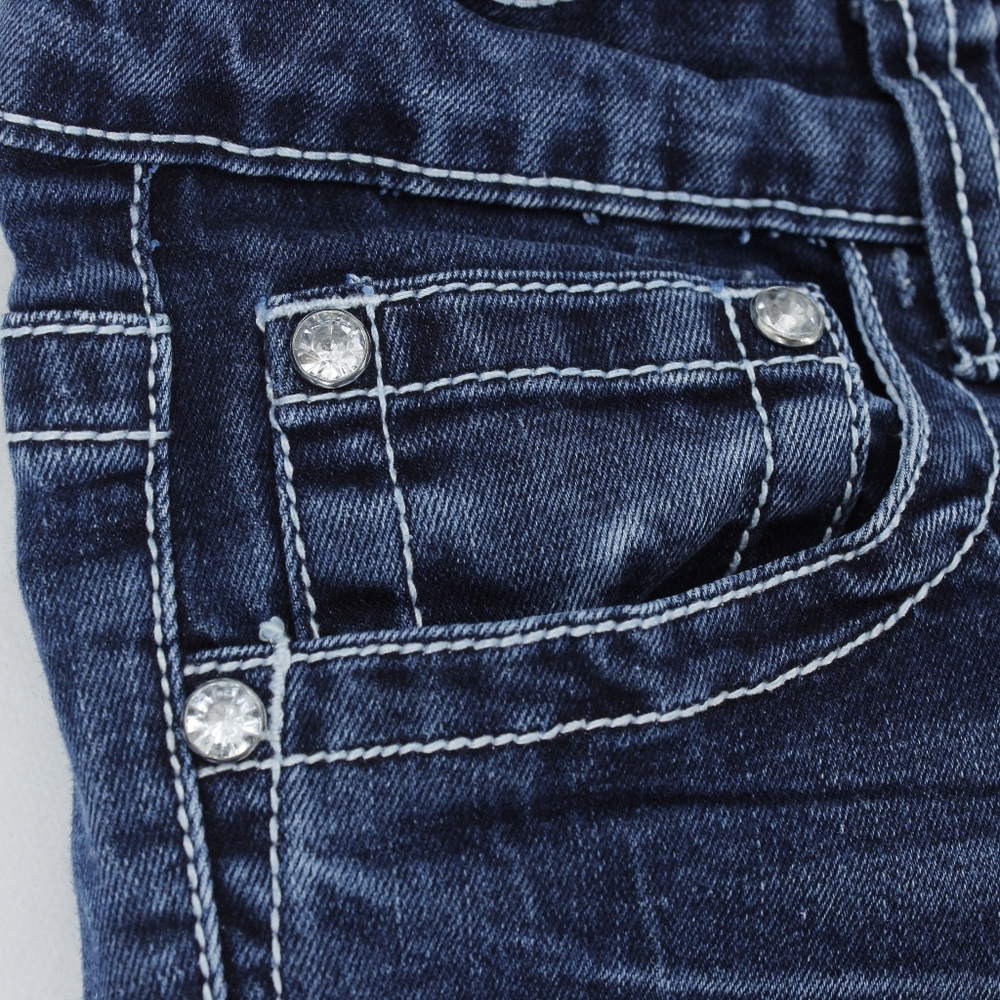 Premiere by Rue21 Skinny Jeans - Dark Blue - Size 5/6R - Picture 3 of 11